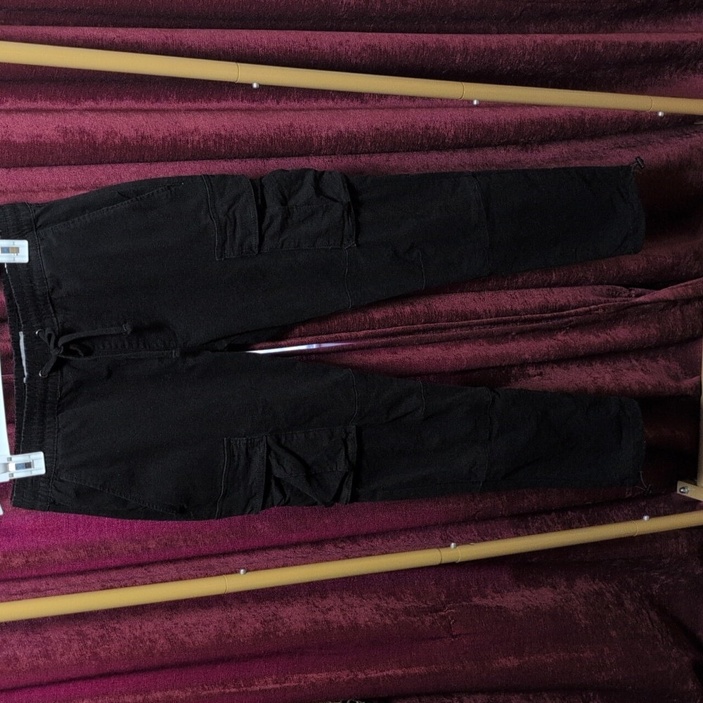 Pacsun Cargo Pants Black Medium Slim